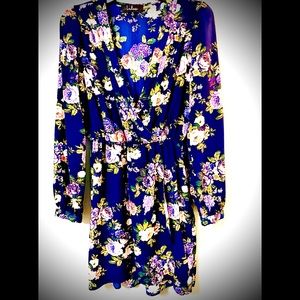 Lulus That's A Wrap faux wrap dress